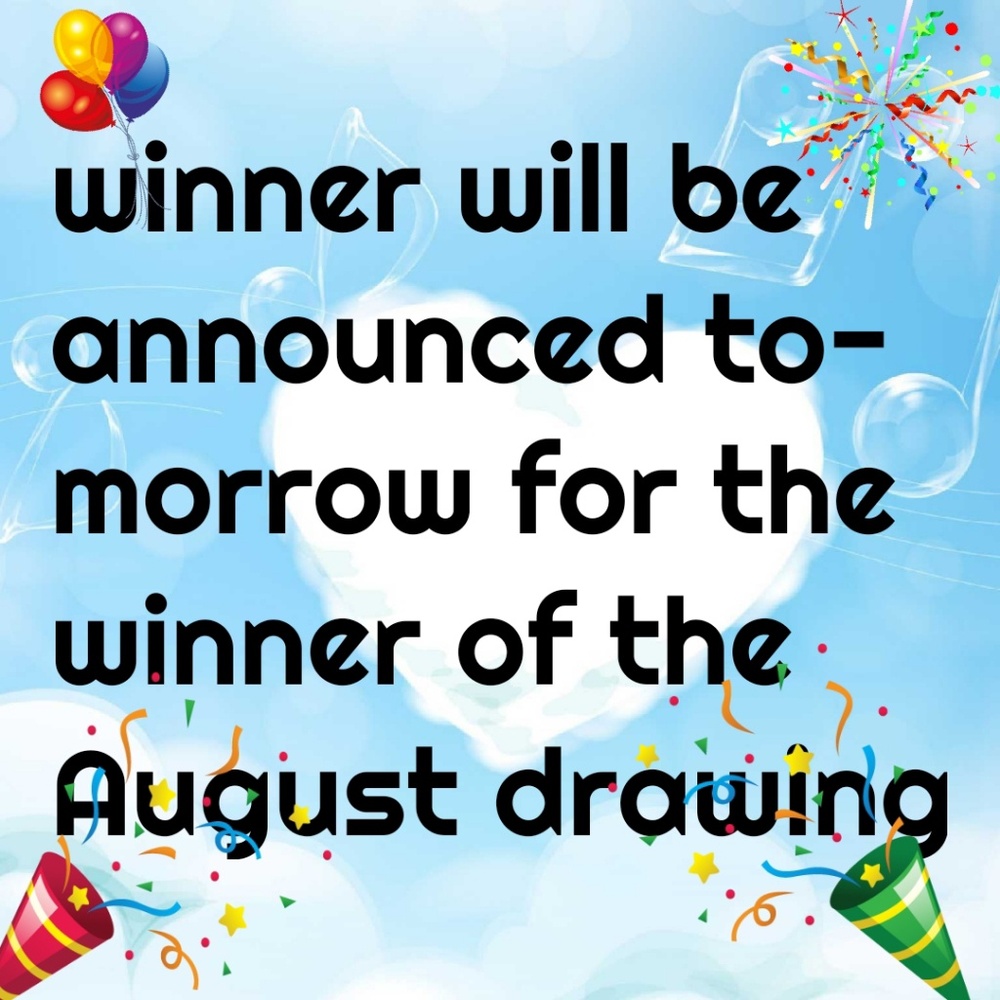 Winner of the August drawing
